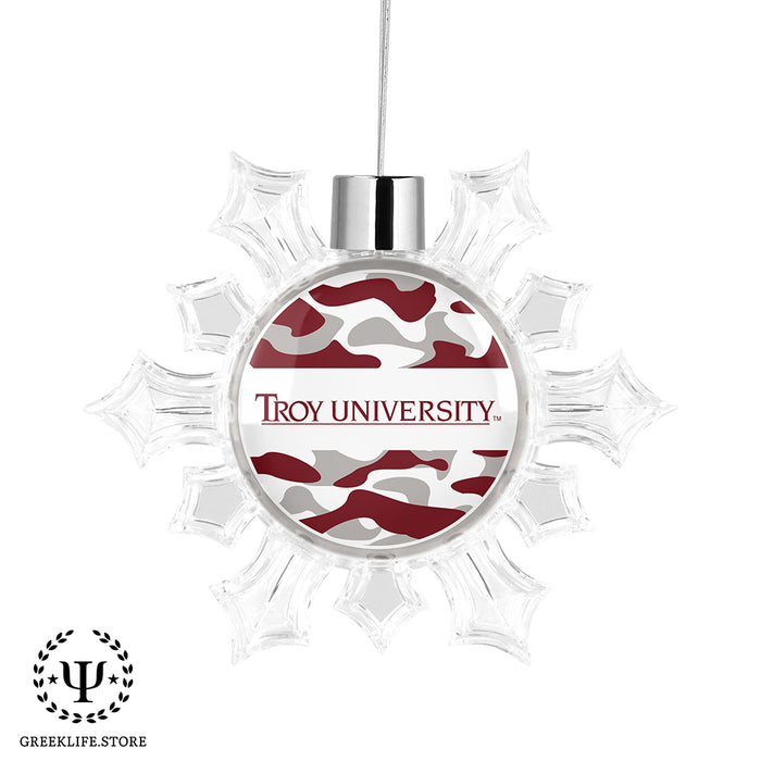 Troy University Christmas Ornament - Snowflake