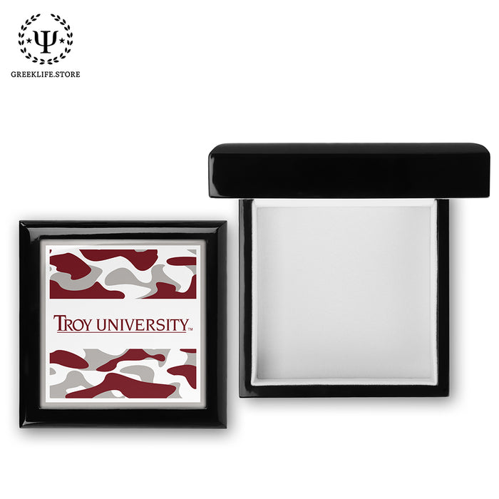 Troy University Keepsake Box Wooden