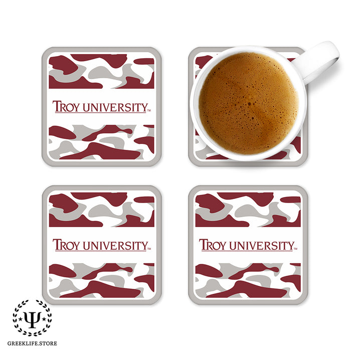 Troy University Beverage Coasters Square (Set of 4)