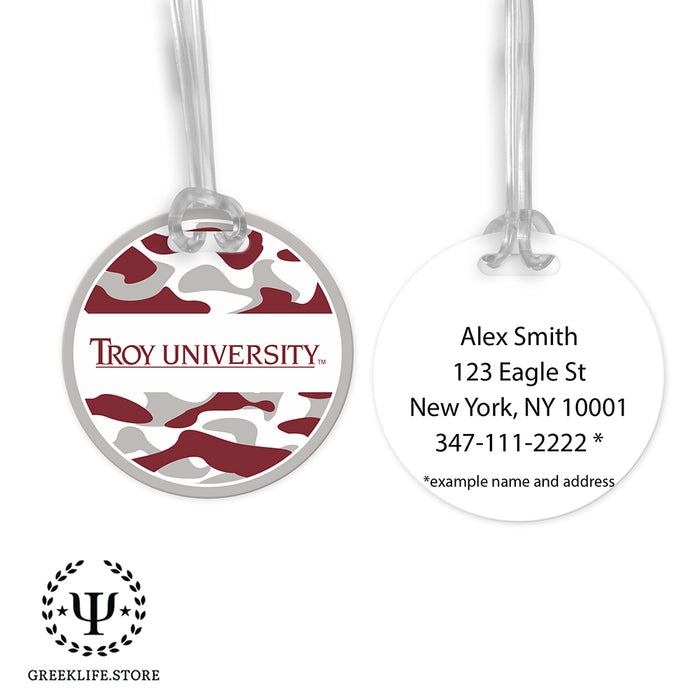 Troy University Luggage Bag Tag (round)