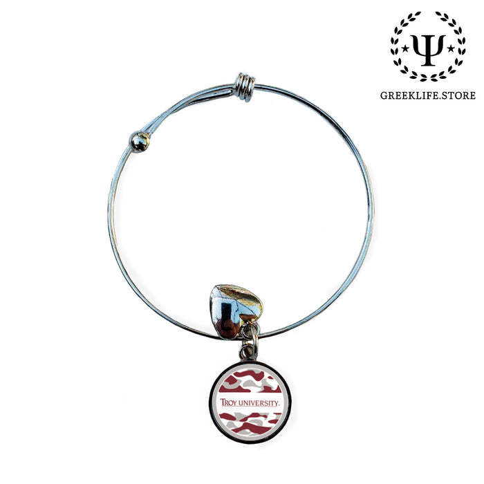 Troy University Round Adjustable Bracelet