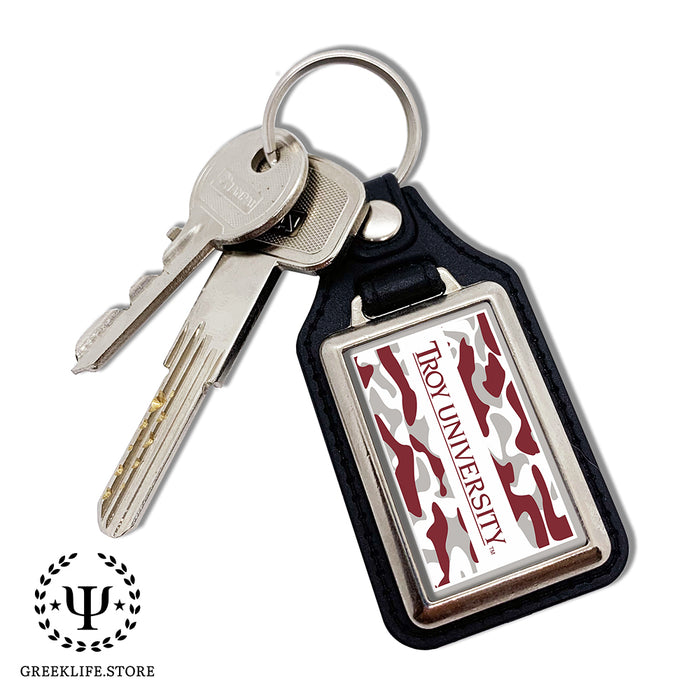 Troy University Keychain Rectangular