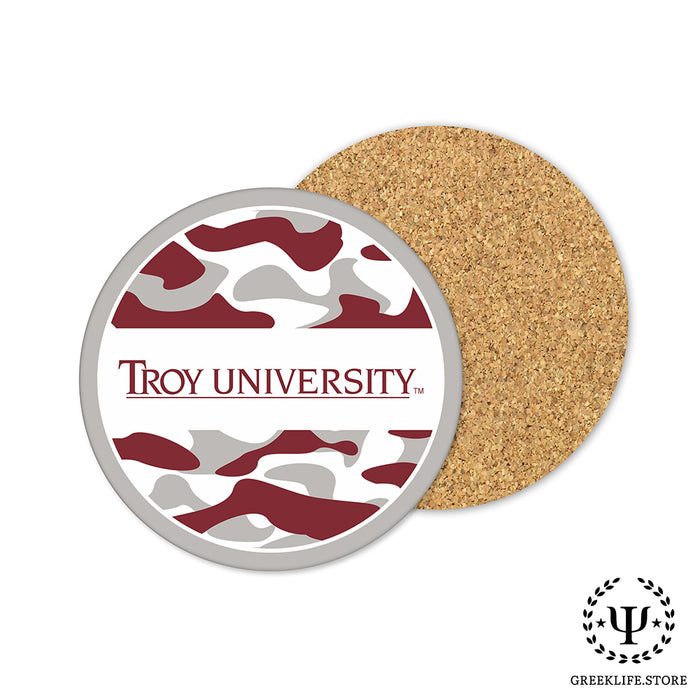 Troy University Beverage coaster round (Set of 4)