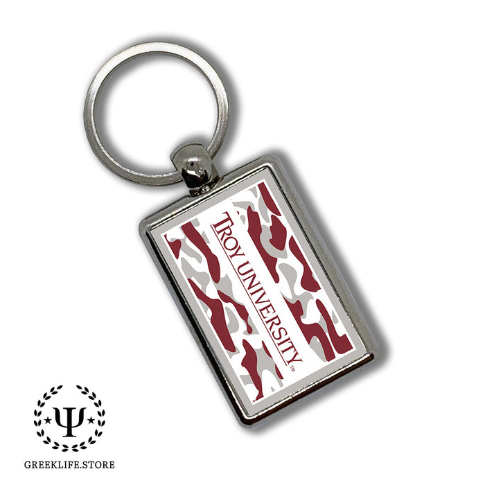 Troy University Keychain Rectangular