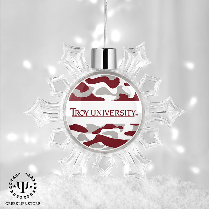 Troy University Christmas Ornament - Snowflake