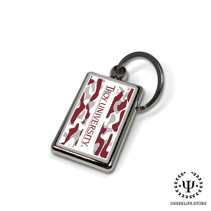 Troy University Keychain Rectangular