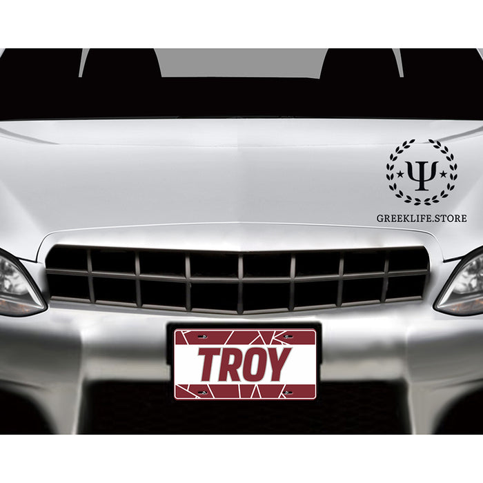 Troy University Decorative License Plate