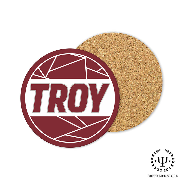 Troy University Beverage coaster round (Set of 4)