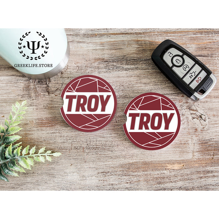 Troy University Car Cup Holder Coaster (Set of 2)