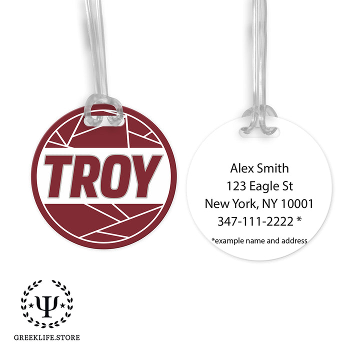 Troy University Luggage Bag Tag (round)