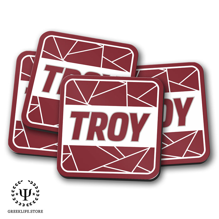 Troy University Beverage Coasters Square (Set of 4)