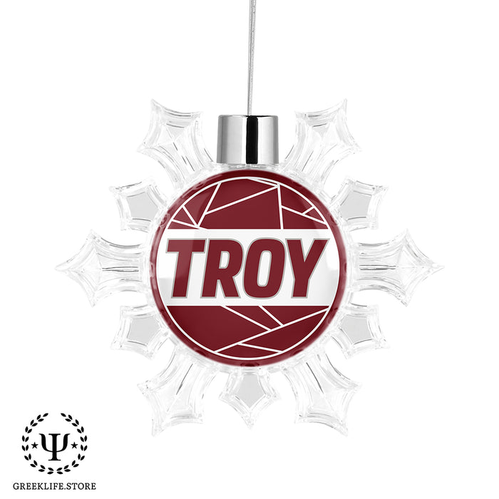 Troy University Christmas Ornament - Snowflake