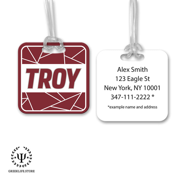 Troy University Luggage Bag Tag (square)