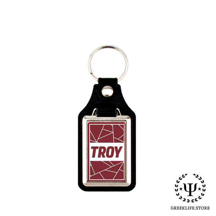 Troy University Keychain Rectangular