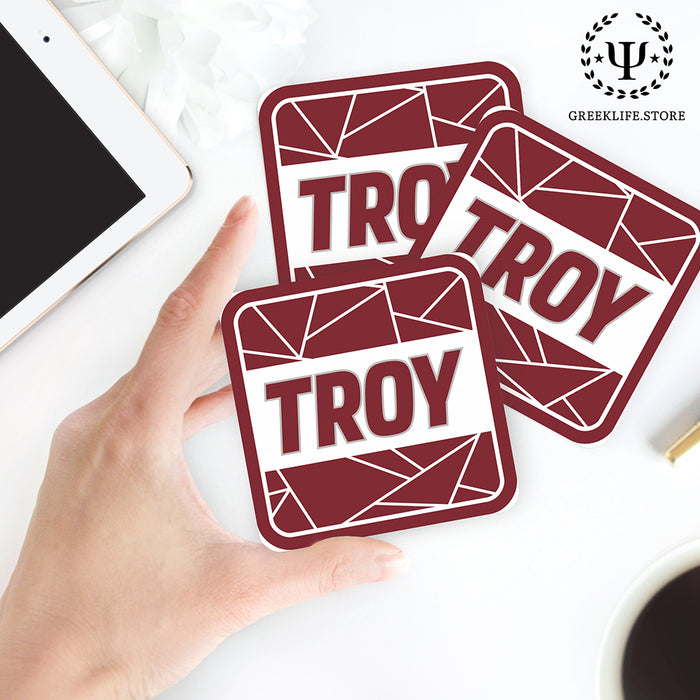 Troy University Beverage Coasters Square (Set of 4)