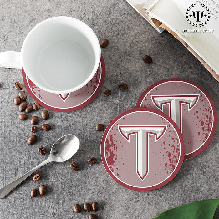 Troy University Beverage coaster round (Set of 4)