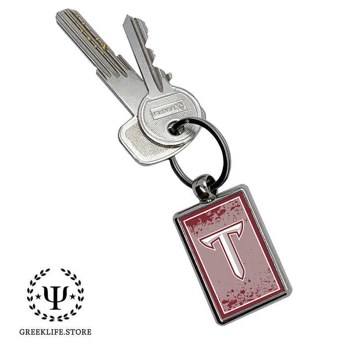 Troy University Keychain Rectangular