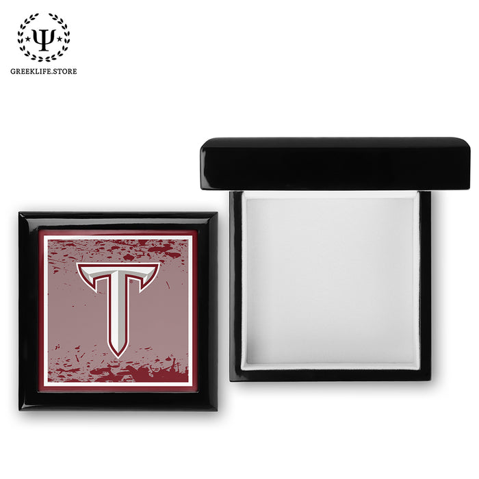 Troy University Keepsake Box Wooden