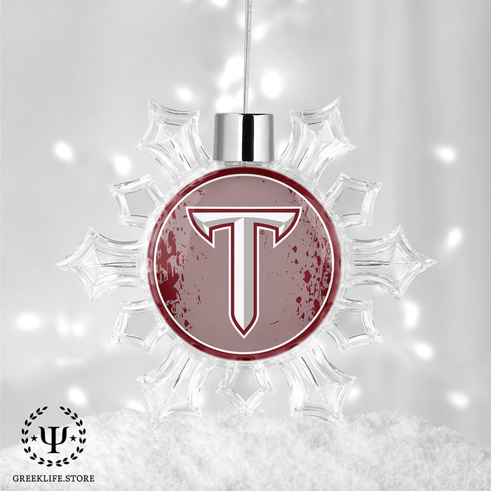 Troy University Christmas Ornament - Snowflake