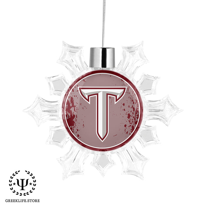 Troy University Christmas Ornament - Snowflake