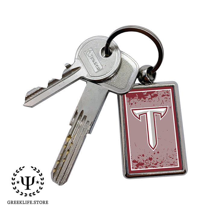 Troy University Keychain Rectangular