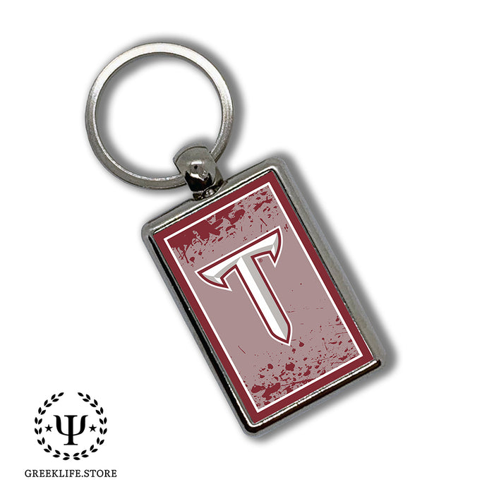 Troy University Keychain Rectangular