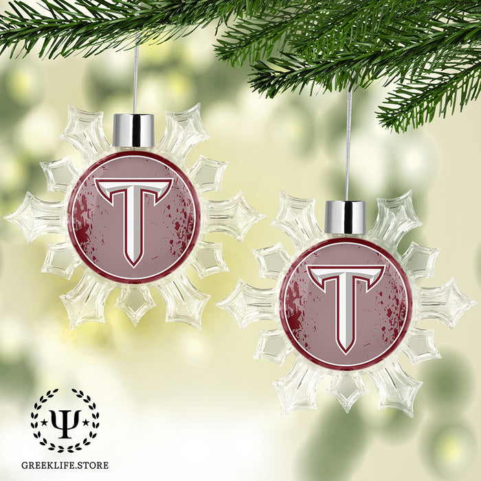 Troy University Christmas Ornament - Snowflake