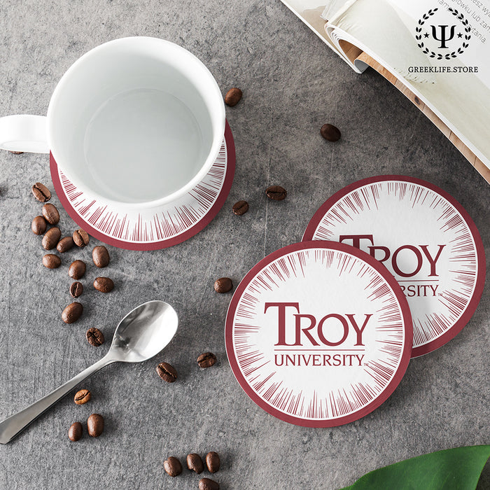 Troy University Beverage coaster round (Set of 4)