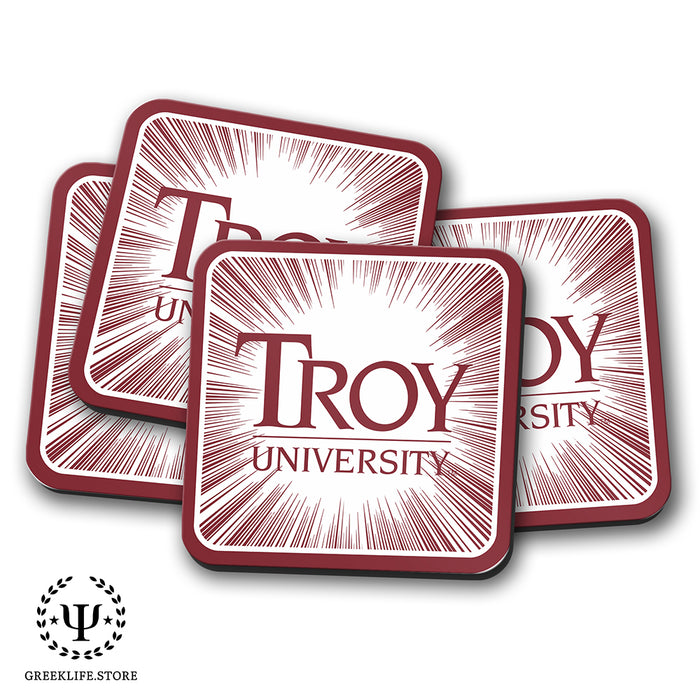 Troy University Beverage Coasters Square (Set of 4)