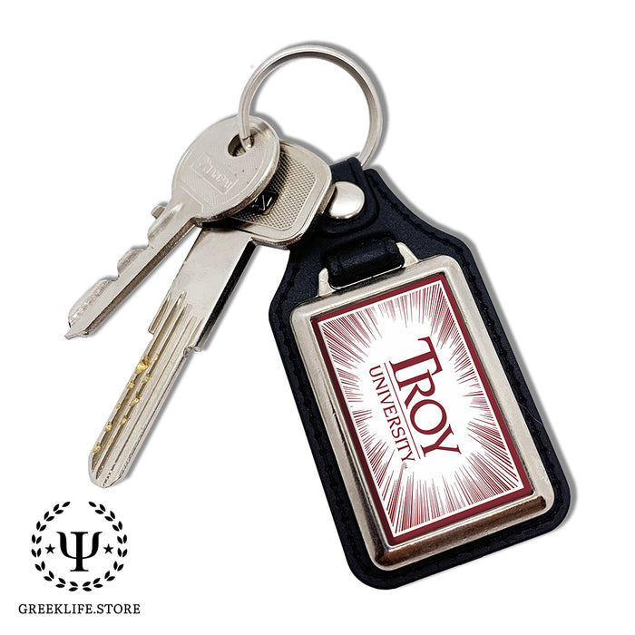 Troy University Keychain Rectangular