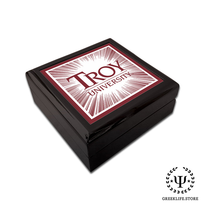 Troy University Keepsake Box Wooden