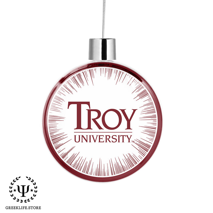 Troy University Christmas Ornament Flat Round