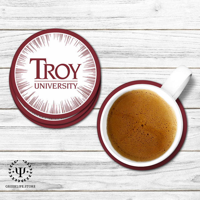 Troy University Beverage coaster round (Set of 4)