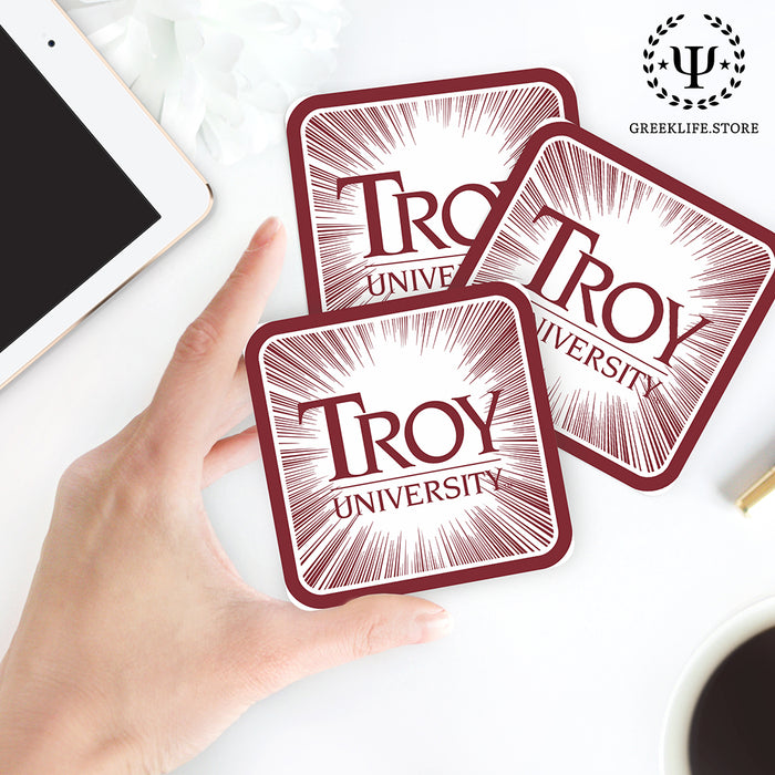 Troy University Beverage Coasters Square (Set of 4)