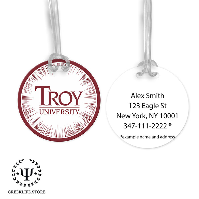 Troy University Luggage Bag Tag (round)