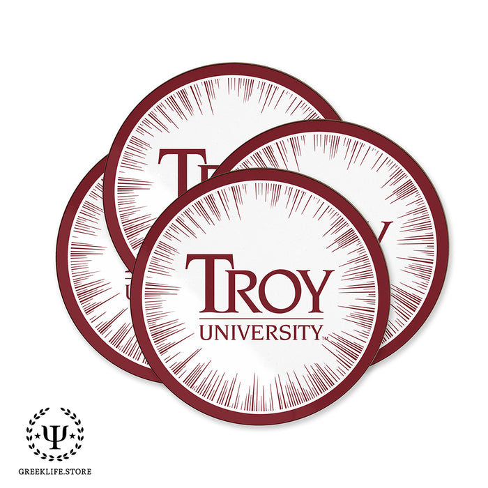 Troy University Beverage coaster round (Set of 4)