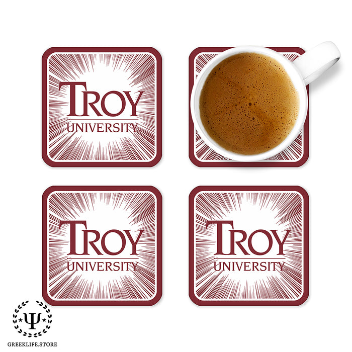 Troy University Beverage Coasters Square (Set of 4)