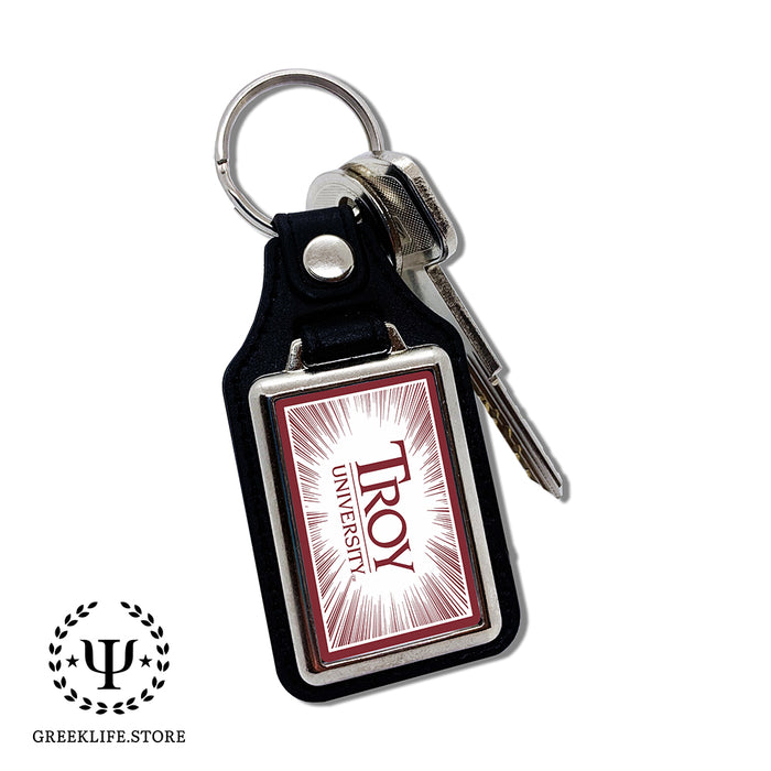 Troy University Keychain Rectangular