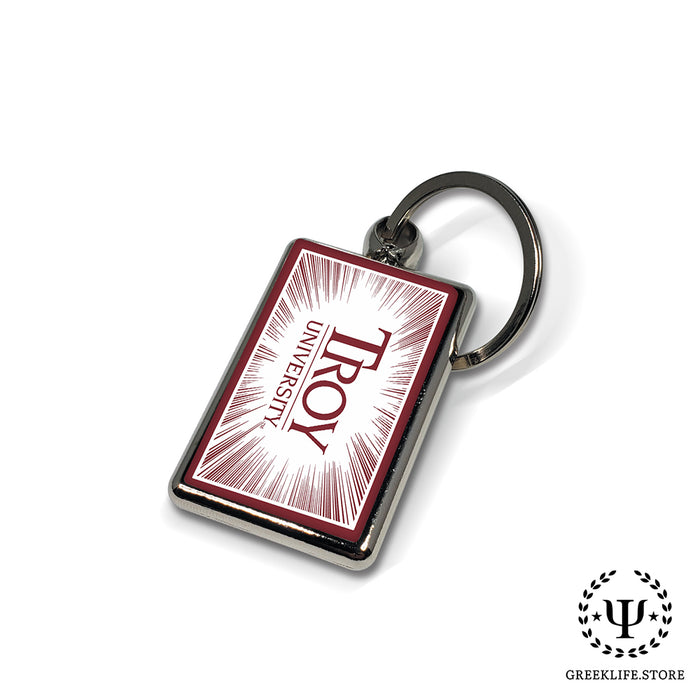 Troy University Keychain Rectangular