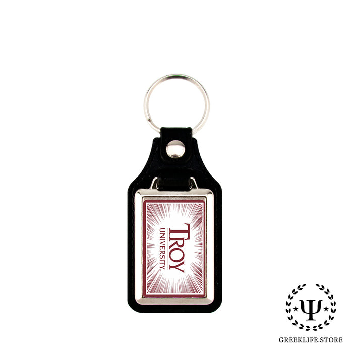 Troy University Keychain Rectangular