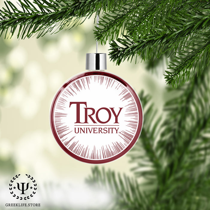 Troy University Christmas Ornament Flat Round