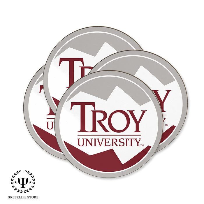 Troy University Beverage coaster round (Set of 4)