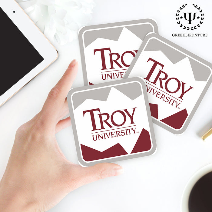 Troy University Beverage Coasters Square (Set of 4)