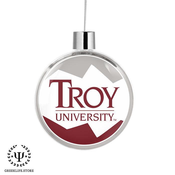 Troy University Christmas Ornament Flat Round