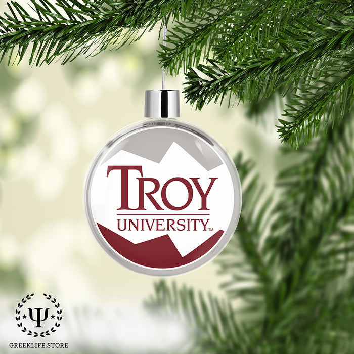 Troy University Christmas Ornament Flat Round