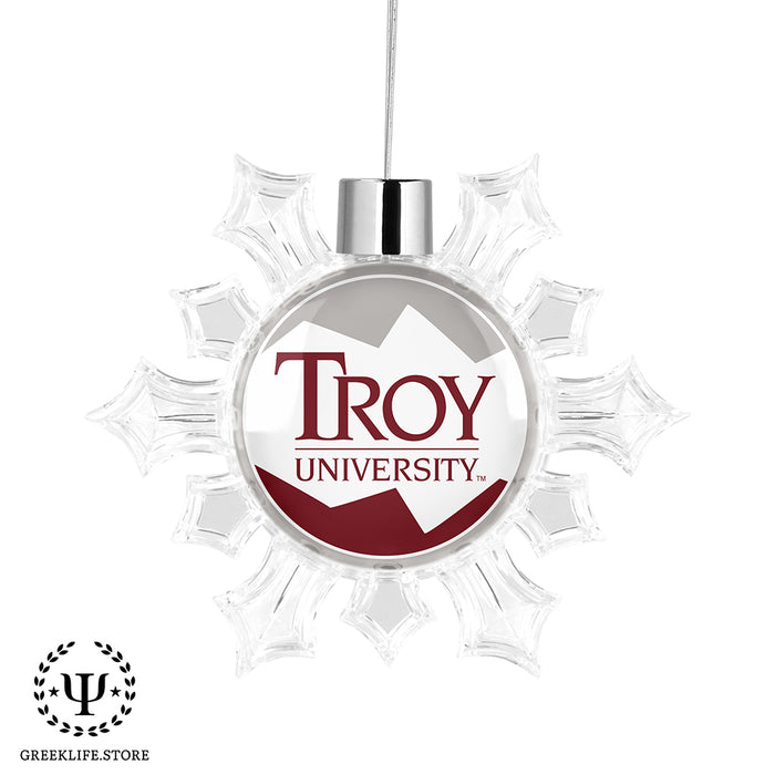 Troy University Christmas Ornament - Snowflake