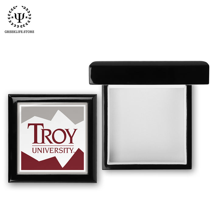 Troy University Keepsake Box Wooden