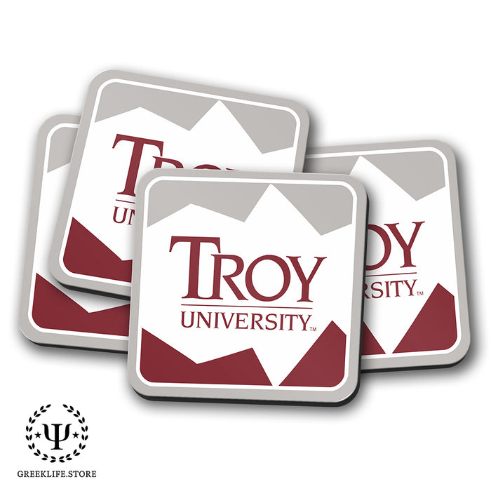 Troy University Beverage Coasters Square (Set of 4)