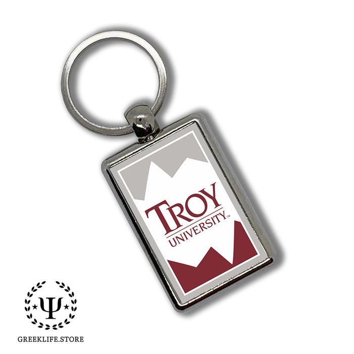 Troy University Keychain Rectangular