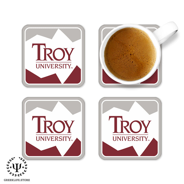 Troy University Beverage Coasters Square (Set of 4)